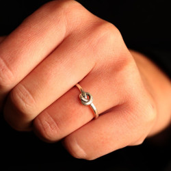 Bague fine en argent