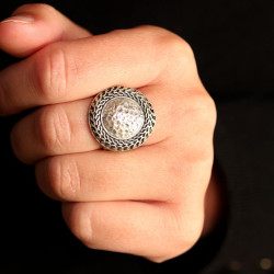 Grosse bague argent...