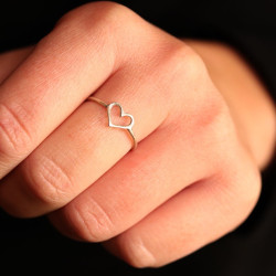 Petite bague fine en argent