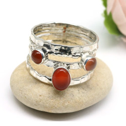 Bague argent large 3...