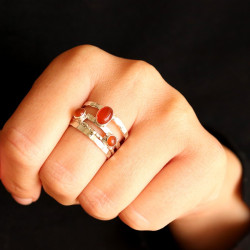 Bague argent large 3...