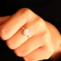 Bague argent pierre de lune...