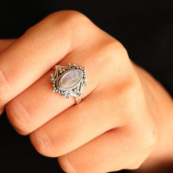 Bague argent travaillée...