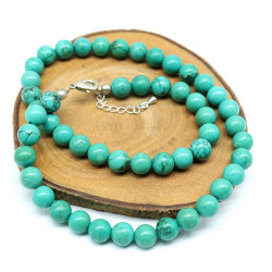 Collier pierres turquoises...