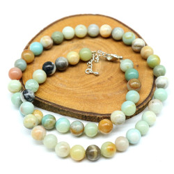 Collier amazonite pierres...