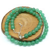Collier jade pierres rondes 8mm