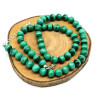 Collier malachite pierres rondes 8mm