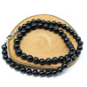 Collier onyx pierres rondes 8mm