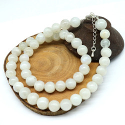 Collier pierres de lune 10mm