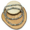 Collier labradorite pierres rondes 5mm