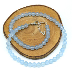 Collier calcedoine pierres...