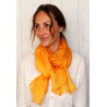Foulard jaune en soie fine et légère