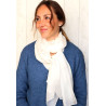 Foulard en soie blanche