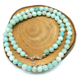 Collier amazonite bleue...