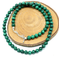 Collier malachite pierres...