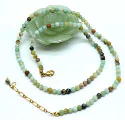Collier amazonite pierres...