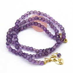 Collier pierres violettes...
