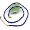 Collier lapis lazuli pierres rondes 4mm