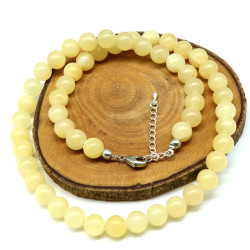Collier en sélénite jaune...