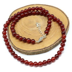 Collier cornaline foncée...