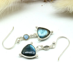 Boucles d'oreille en argent...