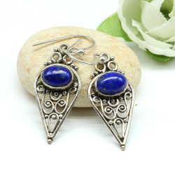 Boucles d'oreille argent et...