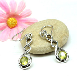 Boucles d'oreille argent et...