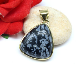 Pendentif pierre obsidienne...