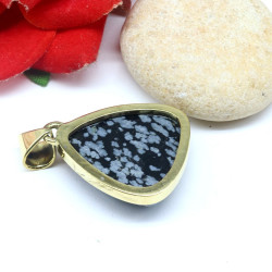 Pendentif pierre obsidienne...