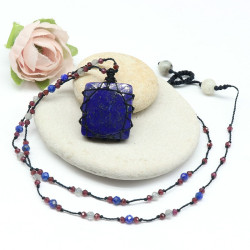 Collier pierre lapis lazuli...