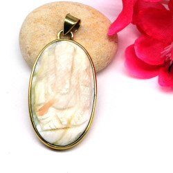 Pendentif magnésite motif...
