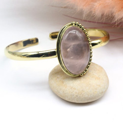 Jonc pierre ovale quartz...