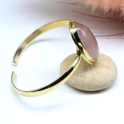 Jonc pierre ovale quartz...