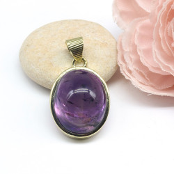 Pendentif pierre violette...