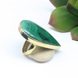 Grosse bague malachite...