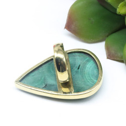 Grosse bague malachite...