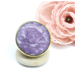 Très grosse bague charoïte...
