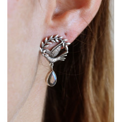 Puce d'oreille argent...