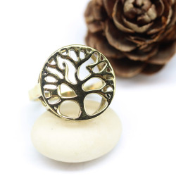 Bague ronde arbre de vie en...
