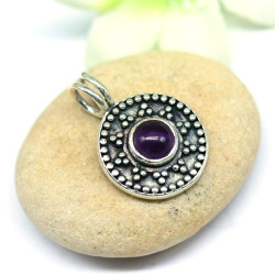 Pendentif argent mât et...