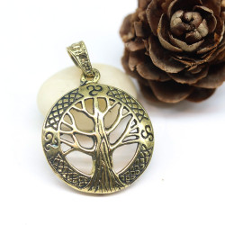 Pendentif arbre de vie rond...