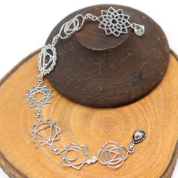 Long pendentif 7 chakras...