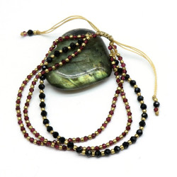 Bracelet 3 rangs de pierres...