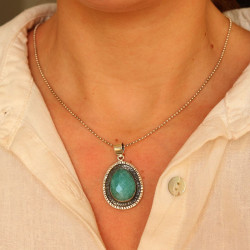 Pendentif amazonite en...