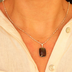 Pendentif argent labradorite