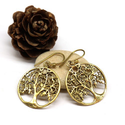 Boucles d'oreille arbre de...