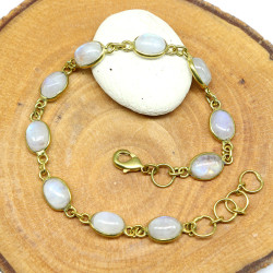 Bracelet laiton et pierres...