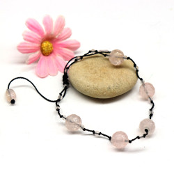 Bracelet quartz rose avec...