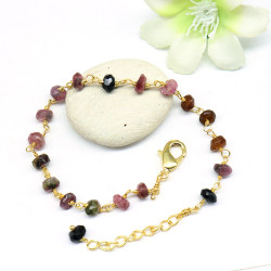 Bracelet pierres tourmaline...