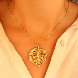 Pendentif Ganesh doré